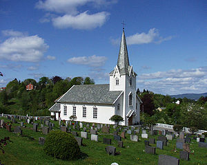 Norsk bokmål: Ask kirke, Askøy English: Ask church, Askøy