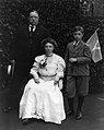 1908, with wife Helen and son