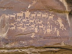 Hunt Scene, Nine-Mile Canyon, near Price, Utah