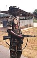 Nigerian soldier with AKM