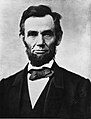 The "Gettysburg Portrait", A head-on photograph of Abraham Lincoln taken on November 8, 1863; two weeks before his Gettysburg Address. By Alexander Gardner