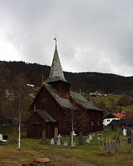 Norsk bokmål: Hol gamle kirke English: Hol old church