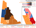 Yukon general election 1996 - Winning party vote by riding