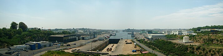 Port de Concarneau, depuis le Pont du Moros.