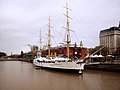 Buque Museo Fragata Sarmiento en Puerto Madero, Argentina.