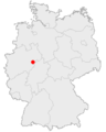 Deutsch: Lage der Stadt Brilon in Deutschland English: Location of the Town of Brilon in Germany