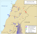 A map to the 1982 Lebanon War