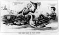 The Game-cock & the Goose A Whig Party cartoon favoring Pierce's main opponent, Winfield Scott