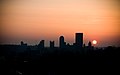 Pittsburgh skyline at sundown from Mount Washington