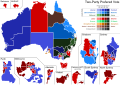 Australia Federal Election 2016 - Two-Party Preferred Vote By Division