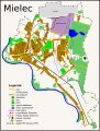 English: Map of Mielec Polski: Plan Mielca