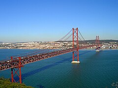 Bridge 25 de Abril over the Tagus, Lisbon