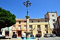 Vista de la Casa Grande, antiguo solar de los Ruiz de Castellblanque en Torrebaja (Valencia), desde la calle Arboleda.