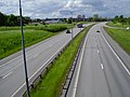 Motorway E22 at Brånnestad junction in Norrköping in Sweden.