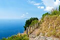 Part of the Path of the Gods along of the peninsola above of Praiano