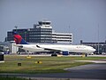 Airbus A330-200 N587NW at Manchester Airport