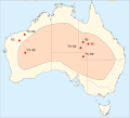 Current known sightings of Night Parrot since 1950]]