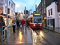 Tram stop in Croydon town centre