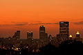 Pittsburgh skyline at sundown