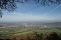 Blick auf Hechingen vom Zoller aus, rechts Stetten