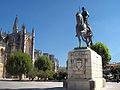 Equestrian statue at the Monastery of Batalha