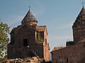 English: Bell-tower, from W. English: Tour-clocher depuis l'ouest.