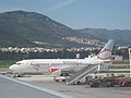 Boeing 737-800 G-TOYH being pushed back at Malaga Airport