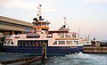 Halifax (HRM) ferry arriving in Dartmouth from Halifax, NS at dusk