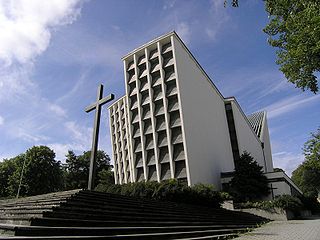 English: Kirelandet church, Kristiansund, 1964