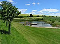 Čeština: Rybník-koupaliště na severu obce Chyšná English: Pond in the north part of Chyšná village, Czech Republic