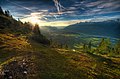 Blick in das Oberinntal (links Mieming, rechts Obsteig)