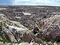 Badlands of Hell's Half-Acre in Natrona County, Wyoming.