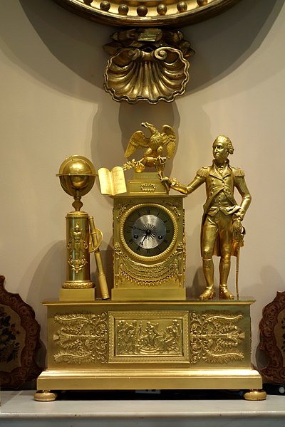 File:Mantle clock of George Washington, by Jacques Nicolas Pierre Francois Dubuc, 1815-1819, brass, iron, glass, ormolu - Winterthur Museum - DSC01707.JPG