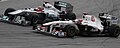 Overtaking Michael Schumacher at the Malaysian GP