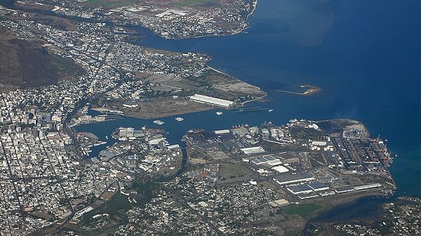 aerial view of Port Louis