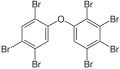 English: Skeletal formula of 2,2′,3,4,4′,5,5′-heptabromodiphenyl ether (congener BDE-180) Deutsch: Strukturformel von 2,2′,3,4,4′,5,5′-Heptabromdiphenylether (Kongener BDE-180)