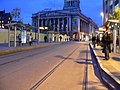 The Nottingham Express Transit (NET) tram stop in Old Market Square