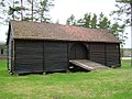 The barn in Skiptvet bygdetun, from Taraldrud in the mid-1800s