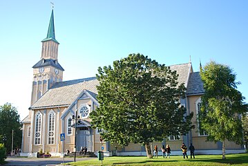 English: Tromsø Cathedral, 1861, wood, neo-gothic