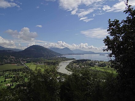 Mündung des Toce in den Lago Maggiore