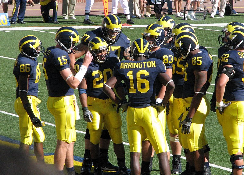 File:20070922 Michigan huddle.jpg