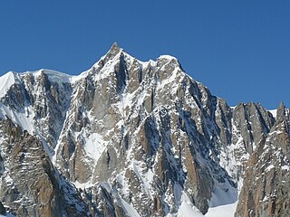 Mont Maudit as seen from Punta Helbronner