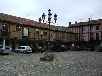 English: Square ("Plaza Vieja") in Saldaña Español: Plaza Vieja de Saldaña