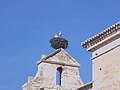 Ermita de Revilla. Nido de cigueñas.