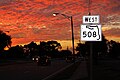 File:FL508 West Sign - Melbourne Sunset.jpg