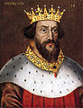   This image is a JPEG version of the original PNG image at File: King Henry I.png. Generally, this JPEG version should be used when displaying the file from Commons, in order to reduce the file size of thumbnail images. However, any edits to the image should be based on the original PNG version in order to prevent generation loss, and both versions should be updated. Do not make edits based on this version. Admins: Although this file is a scaled-down duplicate, it should not be deleted! See here for more information. King Henry I, by unknown artist, circa 1620. National Portrait Gallery: NPG 4980(2)