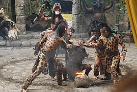 Theatre of spirit rituals of Maya Indians