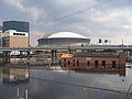 Superdome from "Walk to Wellness" crosswalk, 31 August, 2005.