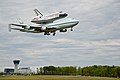Discovery atop a 747 (2012)