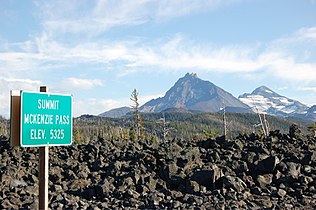 North and Middle Sister from McKenzie Pass